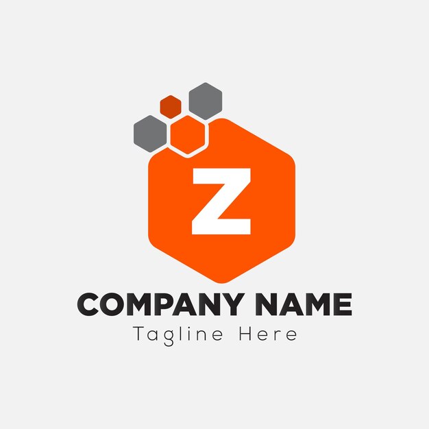 Diseño de logotipo de letras iniciales modernas de letra Z abstracta