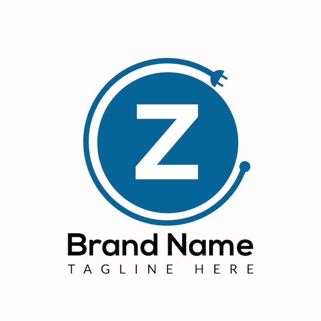 Diseño de logotipo de letras iniciales modernas de letra Z abstracta