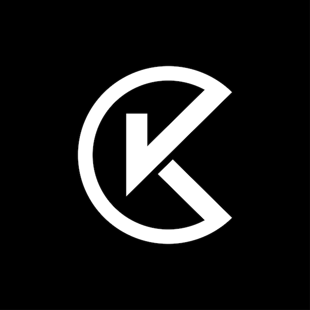 Diseño del logotipo de las letras k