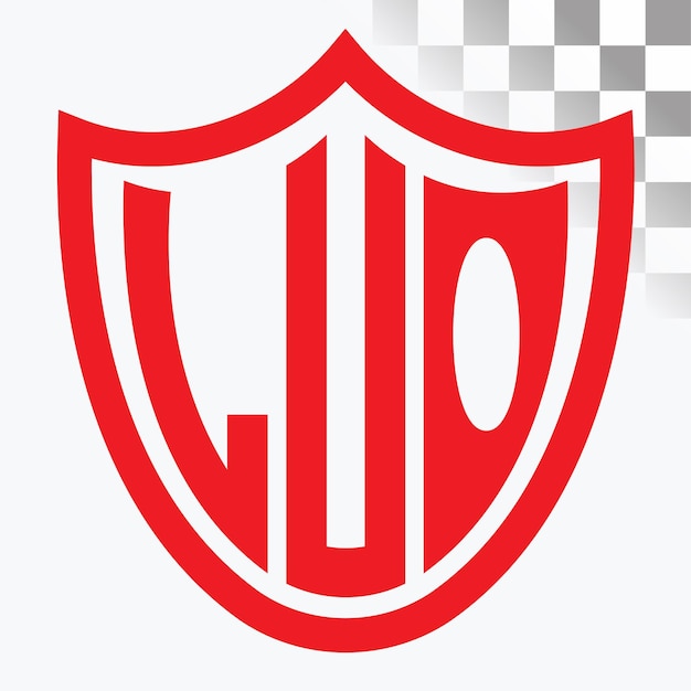 Diseño del logotipo de las letras LUO