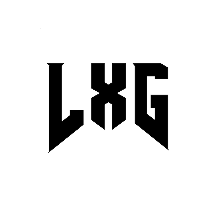 Vector diseño de logotipo de letras lxg para una empresa de tecnología diseño del logotipo lxg combinación de colores blanco y negro lxg logotipo vector lxg diseño lxg icono lxg alfabeto lxg tipografía diseño del logotipo
