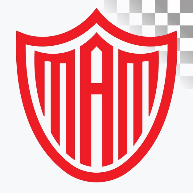 Diseño del logotipo de las letras MAM