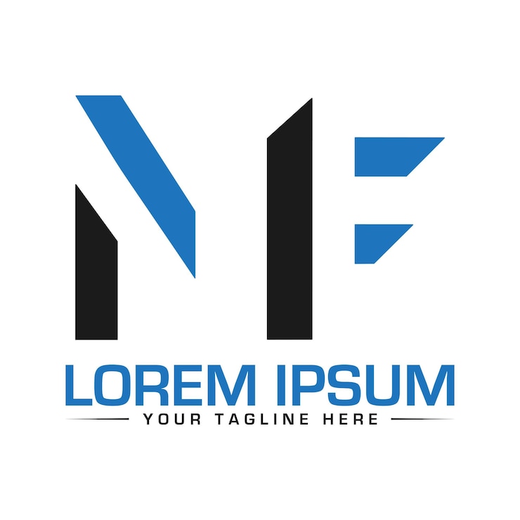 Vector diseño de logotipo de letras mf diseño de logotipo profesional creativo y vectorial diseño de logotipo de alfabetos diseño de logotipo