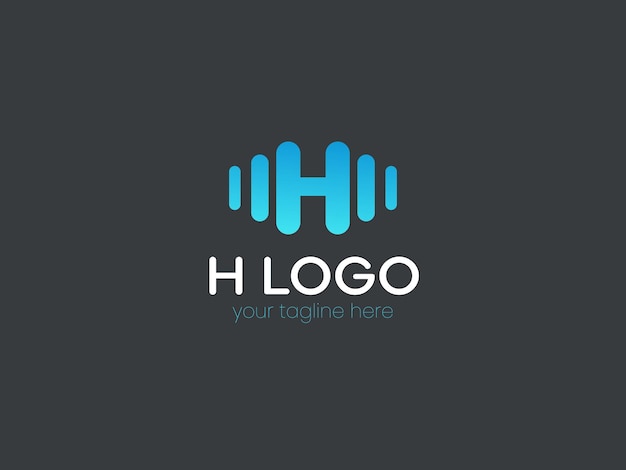 Diseño de logotipo de letras mínimas vectoriales