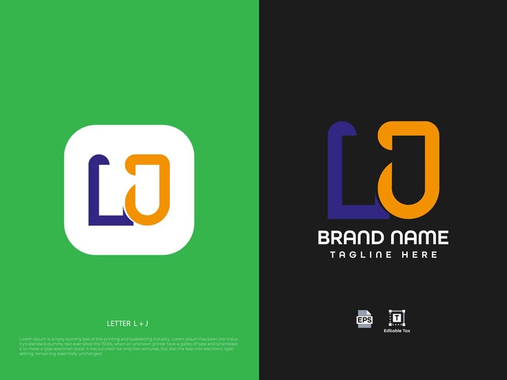 Vector diseño de logotipo de letras modernas