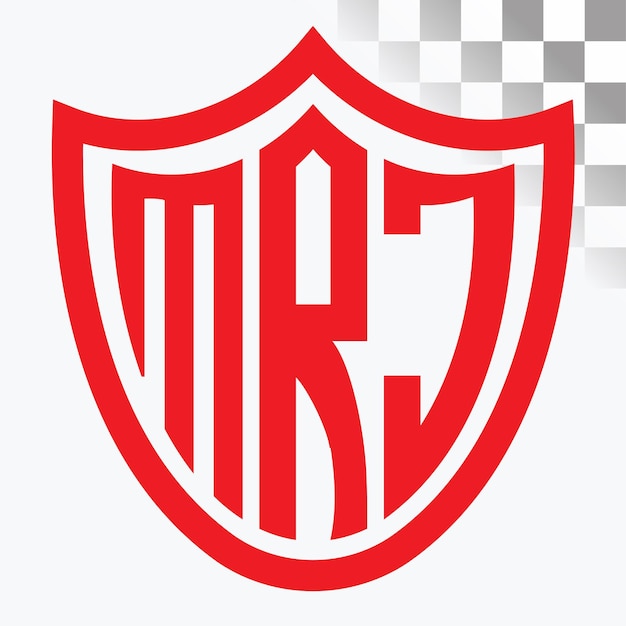 Diseño del logotipo de las letras MRJ