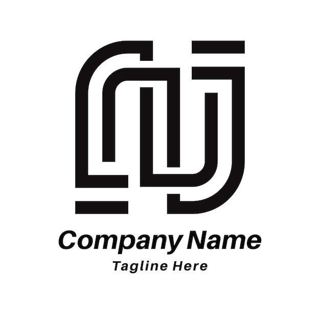 Diseño del logotipo de las letras N y S