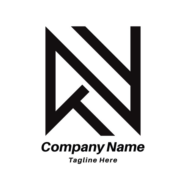 Diseño del logotipo de las letras A y N