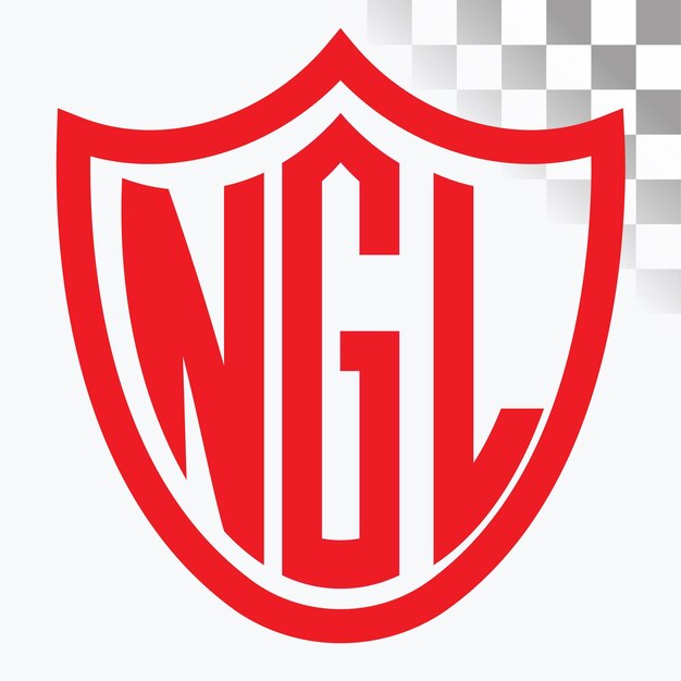 Diseño del logotipo de las letras NGL