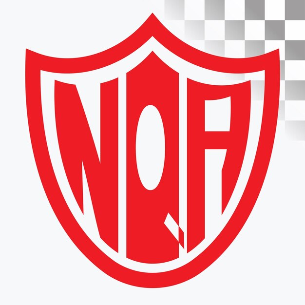 Diseño del logotipo de las letras de la NQA