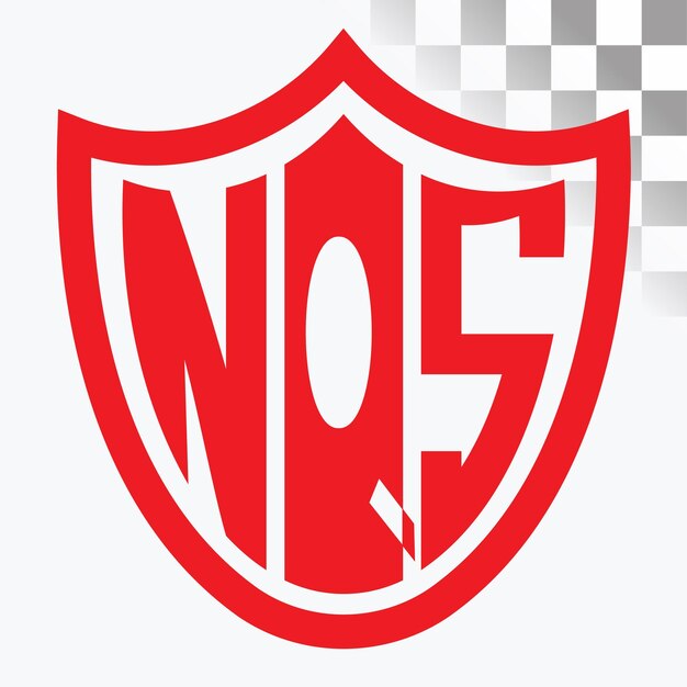 Diseño del logotipo de las letras NQS