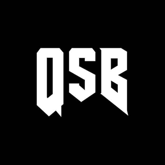 Diseño de logotipo de letras de QSB para una empresa de tecnología Diseño del logotipo de QSB combinación de colores blanco y negro Diseño del Logotipo QSB Vector QSB Diseño del Icono QSB Alfabeto QSB Tipo de diseño del logotipo QSB