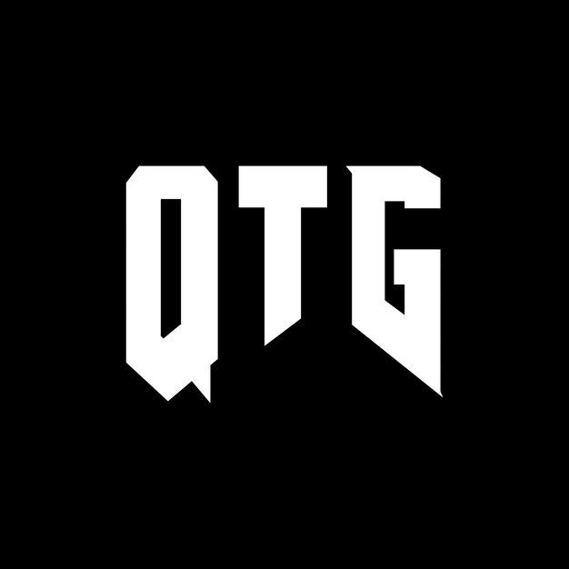 Diseño de logotipo de letras QTG para una empresa de tecnología Diseño de logos QTG combinación de colores blanco y negro Logotipo QTG vector QTG diseño Icono QTG alfabeto QTG tipografía diseño de logotipo