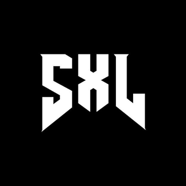 Diseño de logotipo de letras SXL para una empresa de tecnología Diseño del logotipo SXL combinación de colores negro y blanco Logotipo SXL vector SXL diseño Icono SXL alfabeto SXL tipografía Diseño del Logotipo