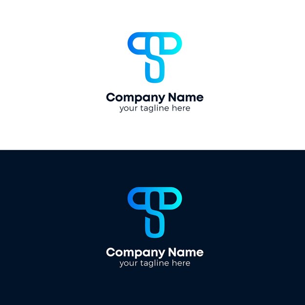 Diseño del logotipo de las letras T y S