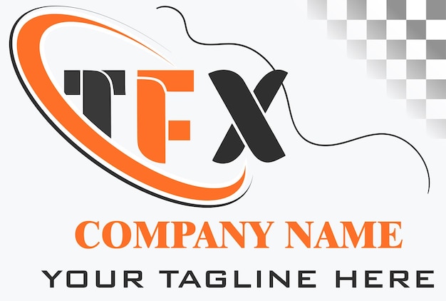 Diseño del logotipo de las letras TFX