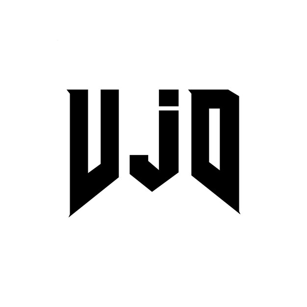 Diseño de logotipo de letras VJD para una empresa de tecnología Diseño del logotipo VJD combinación de colores blanco y negro Logotipo V JD Vector VJD Diseño del icono VJD Alfabeto VJD Tipo de diseño del logotipo