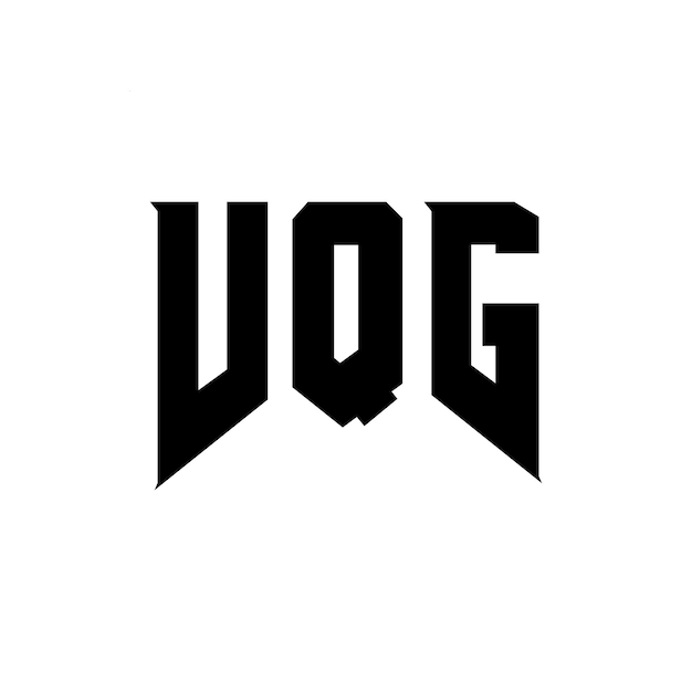 Diseño de logotipo de letras VQG para una empresa de tecnología Diseño de logos VQG combinación de colores blanco y negro Logotipo VQG Vector VQG Diseño de icono VQG Alfabeto VQG Tipo de logotipo Diseño