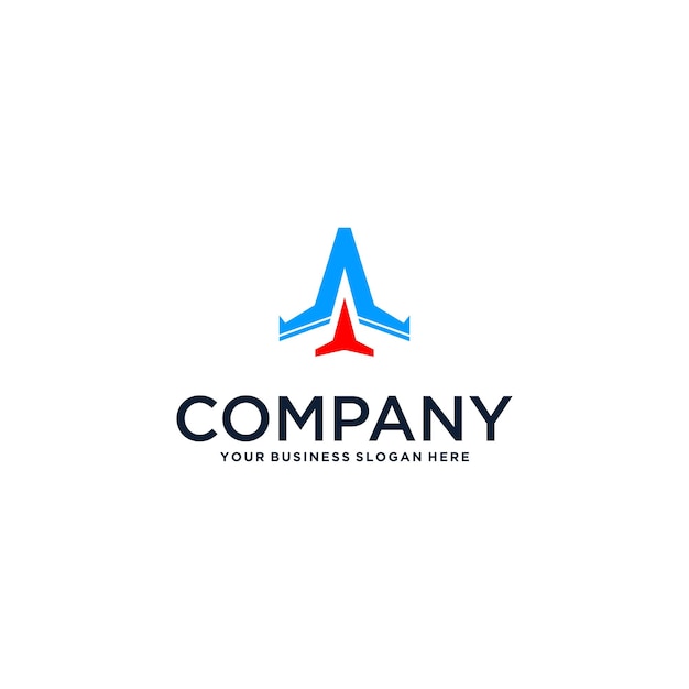 un diseño de logotipo con letras de vuelo