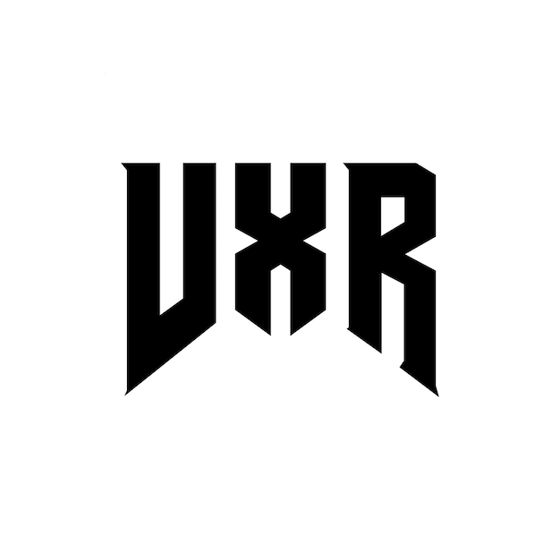 Diseño de logotipo de letras VXR para una empresa de tecnología Diseño de logos VXR combinación de colores blanco y negro Logotipo VXR vector VXR diseño Icono VXR alfabeto VXR tipografía diseño de logotipo