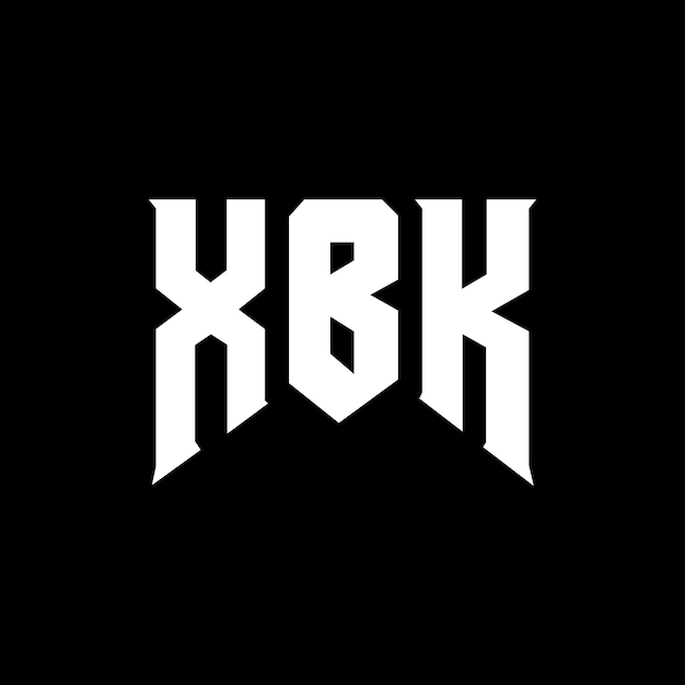 Diseño de logotipo de letras XBK para una empresa de tecnología Diseño de logos XBK combinación de colores blanco y negro Diseño de Logotipo XBK Vector XBK Diseño de icono XBK Alfabeto XBK Tipografía Diseño de Logos