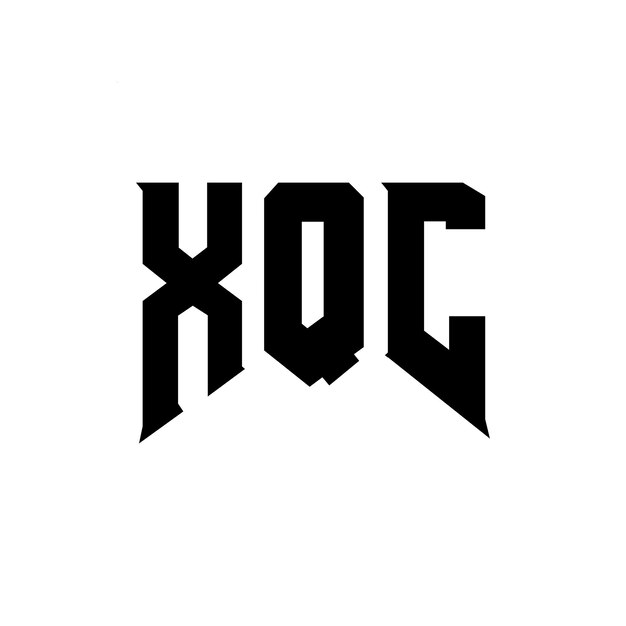 Diseño de logotipo de letras XQC para una empresa de tecnología Diseño de logos XQC combinación de colores blanco y negro Diseño de Logotipo XQC Vector XQC Diseño de Icono XQC Alfabeto XQC Tipografía
