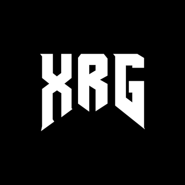 Diseño de logotipo de letras XRG para una empresa de tecnología Diseño de logos XRG combinación de colores blanco y negro XRG logotipo XRG vector XRG diseño icono XRG alfabeto XRG tipografía diseño de logotipo