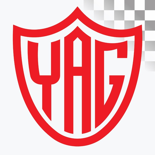 Diseño del logotipo de las letras YAG