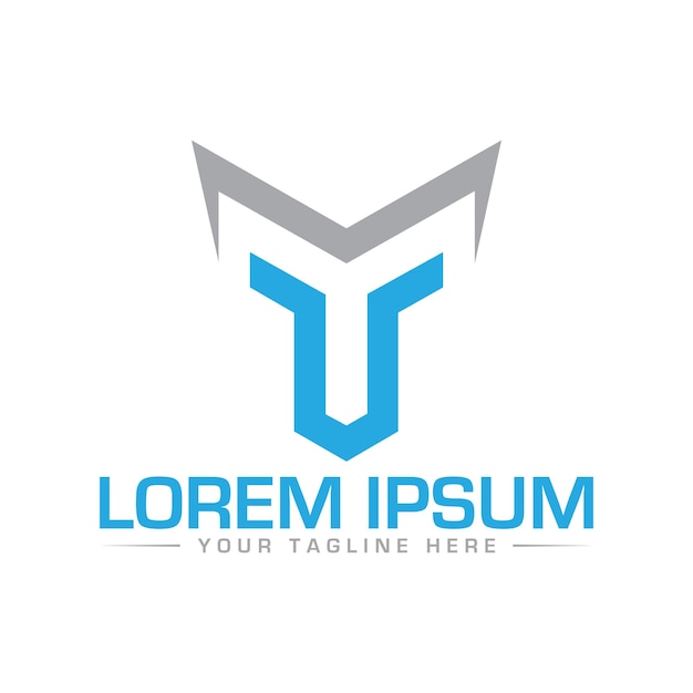 Diseño de logotipo de letras YM Diseño de logotipo creativo y moderno