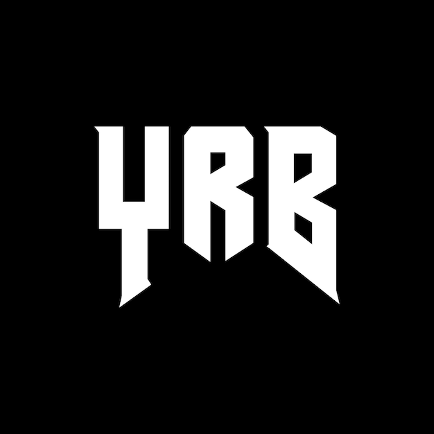 Diseño de logotipo de letras YRB para una empresa de tecnología Diseño de logos YRB combinación de colores blanco y negro Logotipo YRB vector YRB diseño Icono YRB alfabeto YRB tipografía diseño de logotipo