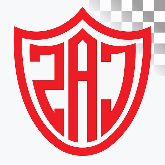 Diseño del logotipo de las letras ZAJ