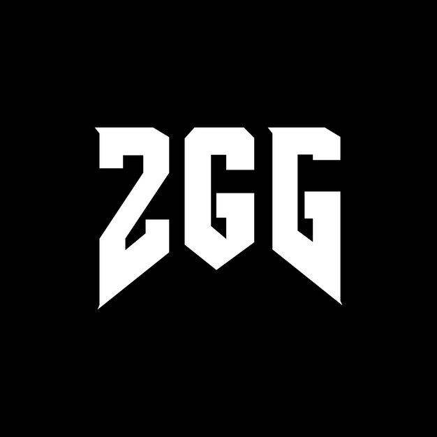 Diseño de logotipo de letras ZGG para una empresa de tecnología Diseño de logos ZGG combinación de colores blanco y negro Logotipo ZGG vector ZGG diseño Icono ZGG alfabeto ZGG tipografía diseño de logotipo