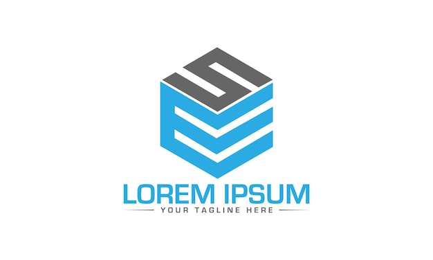 Diseño de logotipo SE Letter Diseño de logotipo creativo y profesional