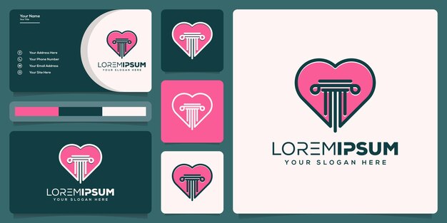 diseño de logotipo de ley abstracta