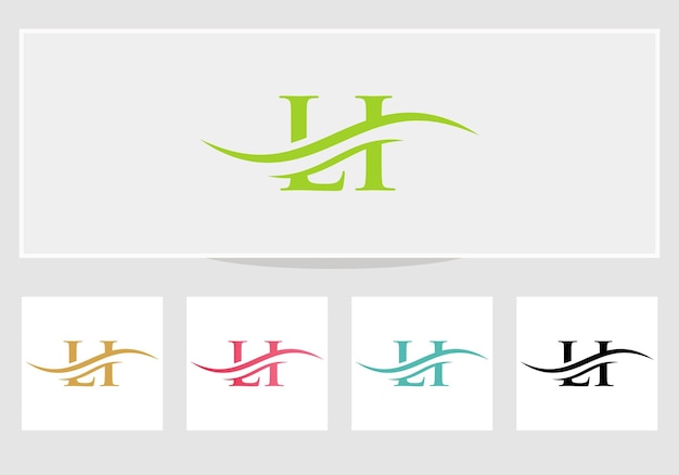 Diseño de logotipo LI de letra vinculada inicial Vector de diseño de logotipo LI de letra moderna con moda moderna