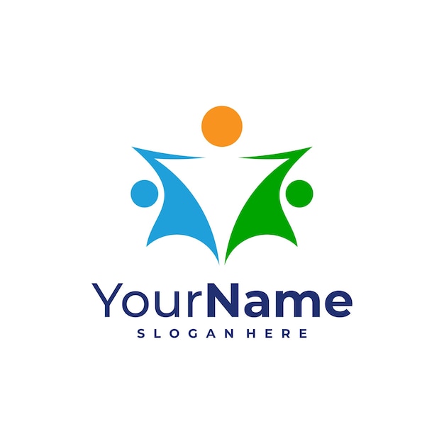 Diseño del logotipo del líder plantilla Ilustración vectorial del logotipo de Star People