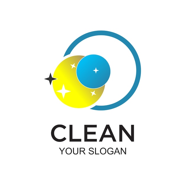 Diseño de logotipo limpio concepto simple Vector Premium