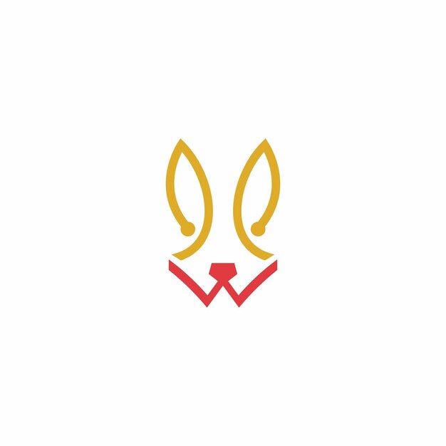 diseño de logotipo de línea abstracta de cabeza de lobo, logotipo de lobo