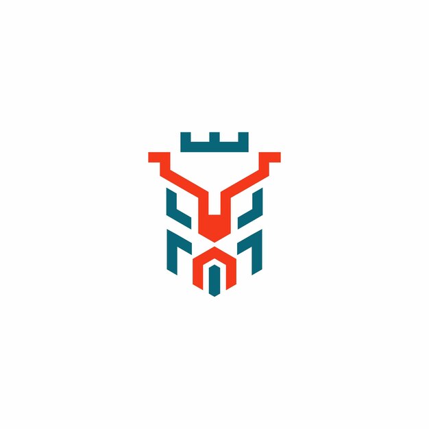 diseño de logotipo de línea abstracta de ciervo. logotipo de cabeza de ciervo
