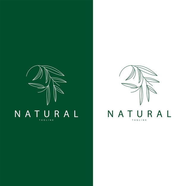 Diseño de logotipo de la línea de belleza de flores botánicas femeninas minimalistas Ilustración vectorial de plantas