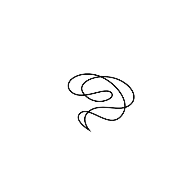 Diseño de logotipo de línea de cerebro minimalista