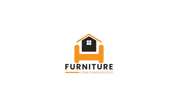 Diseño de logotipo de línea continua de muebles minimalistas modernos de interior único