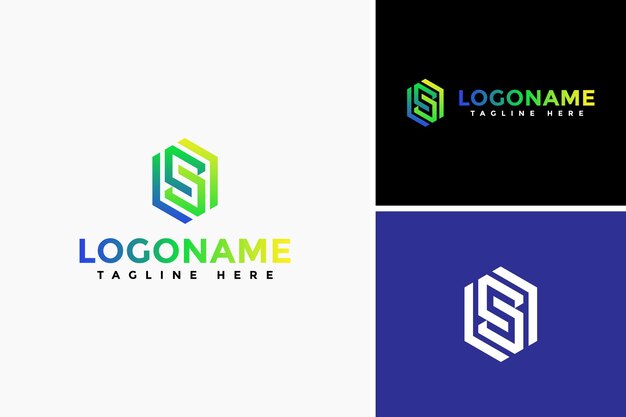 Diseño de logotipo de línea S elegante Logotipo profesional para su empresa Bueno para imprimir
