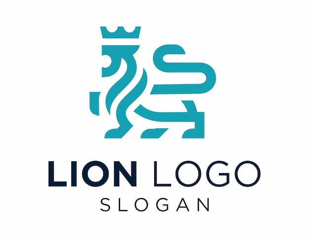El diseño del logotipo de Lion se creó utilizando la aplicación Corel Draw 2018 con un fondo blanco