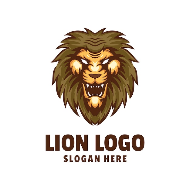DISEÑO DE LOGOTIPO LION HEAD