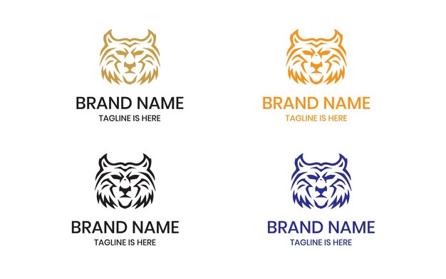 DISEÑO DE LOGOTIPO LION HEAD