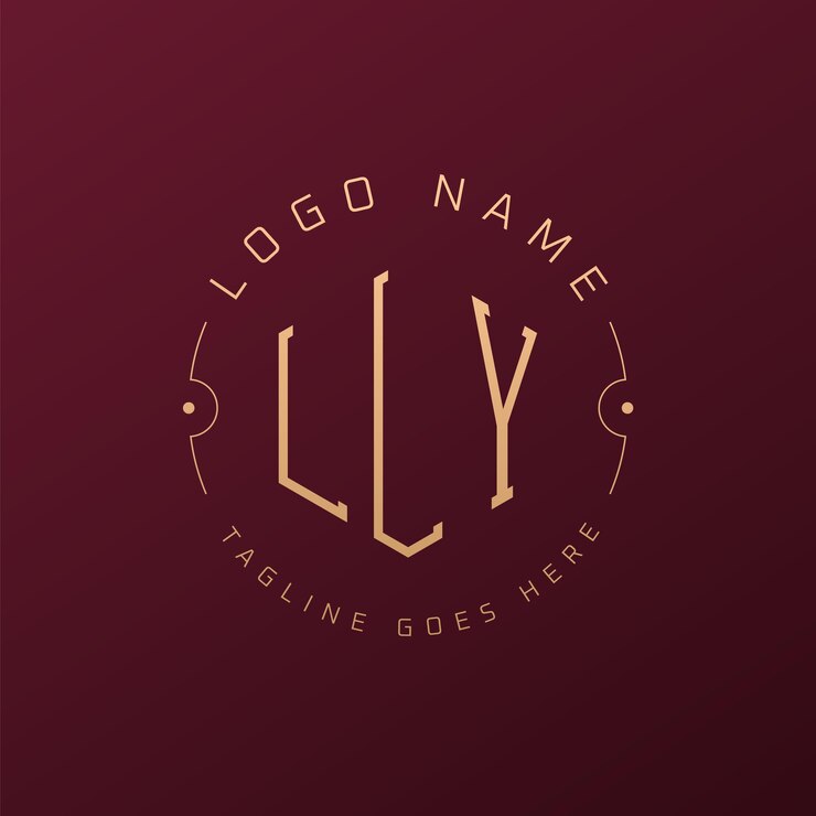 Vector diseño de logotipo de lly de lujo letra elegante lly monograma logotipo minimalista poligono plantilla de diseño de logotipo lly