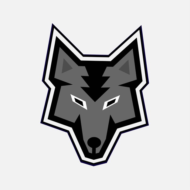 diseño de logotipo de lobo
