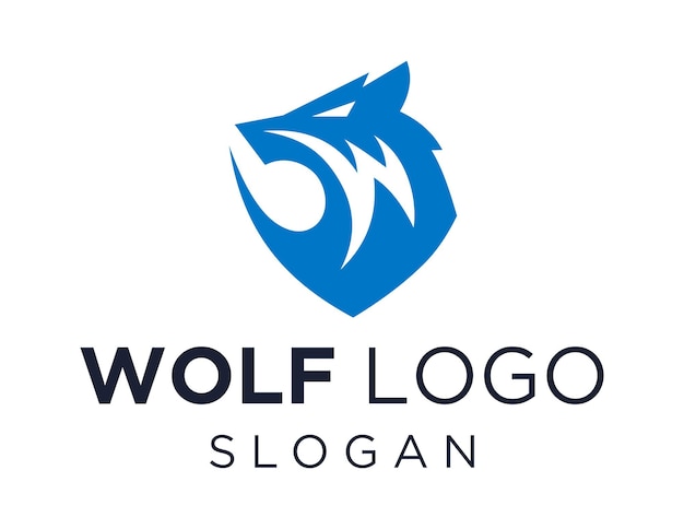 diseño de logotipo de lobo