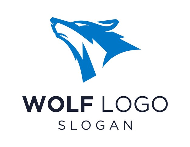 diseño de logotipo de lobo